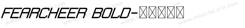 Fearcheer Bold字体转换